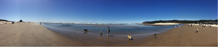 Oregon coast at Cannon Beach